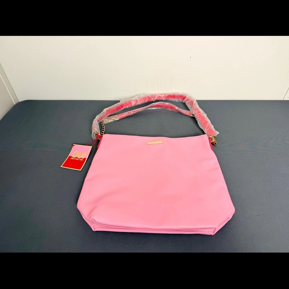 NWT Juicy Couture Pink and Orange Shoulder Bag - Picture 3 of 10